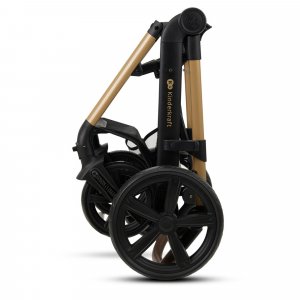 Poussette trio moov 2 eva wheels avec base pure black Kinderkraft