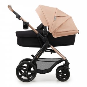 Poussette trio moov 2 eva wheels avec base sand beige Kinderkraft