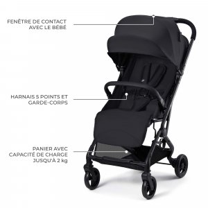 Poussette indy 3 coal black Kinderkraft