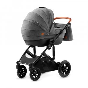 Poussette 3en1 prime 3 gris Kinderkraft