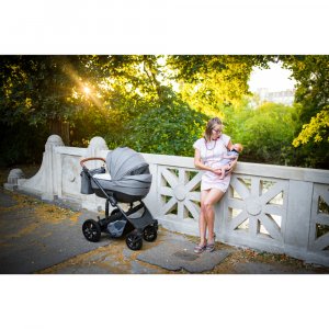 Poussette 3en1 prime 3 gris Kinderkraft