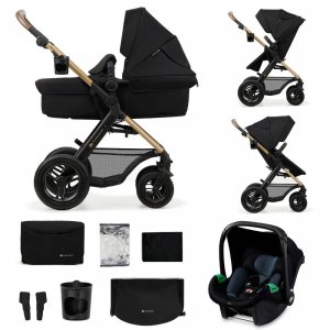 Pack poussette moov² air 3 en 1 pure black Kinderkraft