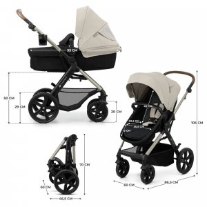 Pack poussette moov² air 3 en 1 moonlight grey Kinderkraft