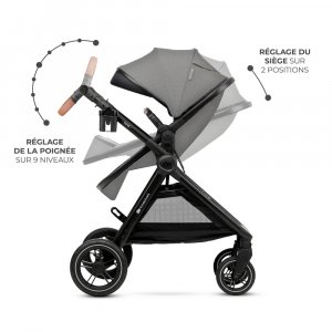 Poussette trio esme pro 3 en 1 gris Kinderkraft