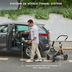 Poussette trio esme pro noir Kinderkraft