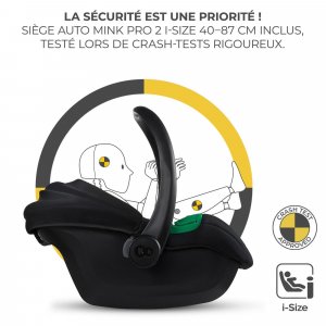 Poussette trio esme pro noir Kinderkraft