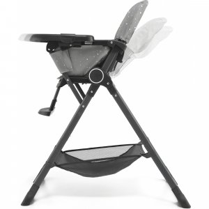 Chaise haute foldee gris Kinderkraft
