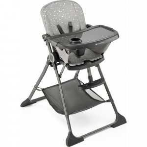 Chaise haute foldee gris Kinderkraft