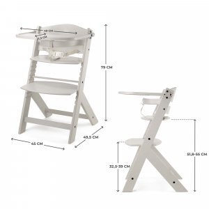 Chaise haute évolutive enock beige Kinderkraft