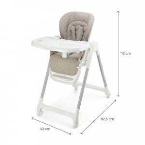 Chaise haute 3-en-1 tulo beige Kinderkraft