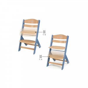 Chaise haute évolutive enock avec coussins nordic breeze Kinderkraft
