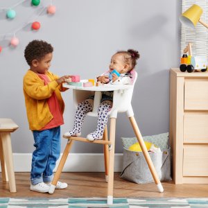 Chaise haute sienna grey Kinderkraft