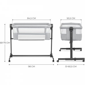 Lit cododo neste up² gris Kinderkraft