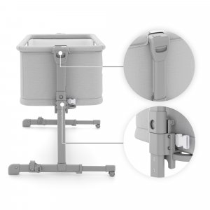 Lit cododo bébé nestee grow 2 light grey Kinderkraft