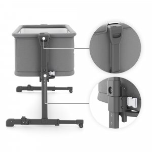 Lit cododo bébé nestee grow 2 dark grey Kinderkraft