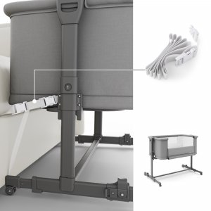 Lit cododo bébé nestee grow 2 dark grey Kinderkraft