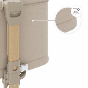 Lit cododo bébé nestee grow 2 beige wood Kinderkraft