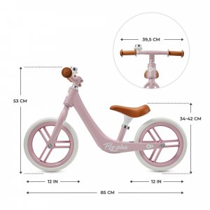 Draisienne fly plus powder pink Kinderkraft