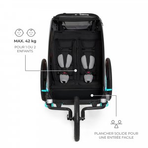 Remorque vélo enfant 3en1 nava bleu Kinderkraft