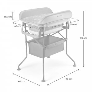 Baignoire avec table à langer bubbly Kinderkraft