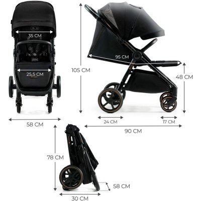 Poussette mitzy noire