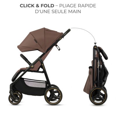 Poussette trig 3 velvet mokka
