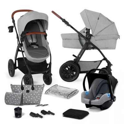 KINDERKRAFT KINDERKRAFT Pack poussette trio xmoov² - light grey