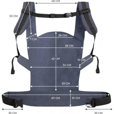 Porte bébé nino confetti blue