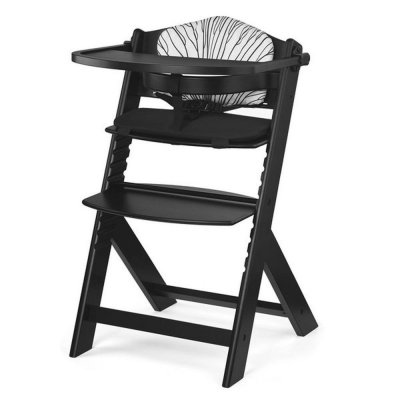KINDERKRAFT Chaise haute évolutive enock avec coussins noir