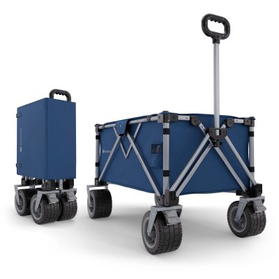 Chariot de transport pliable rollster bleu
