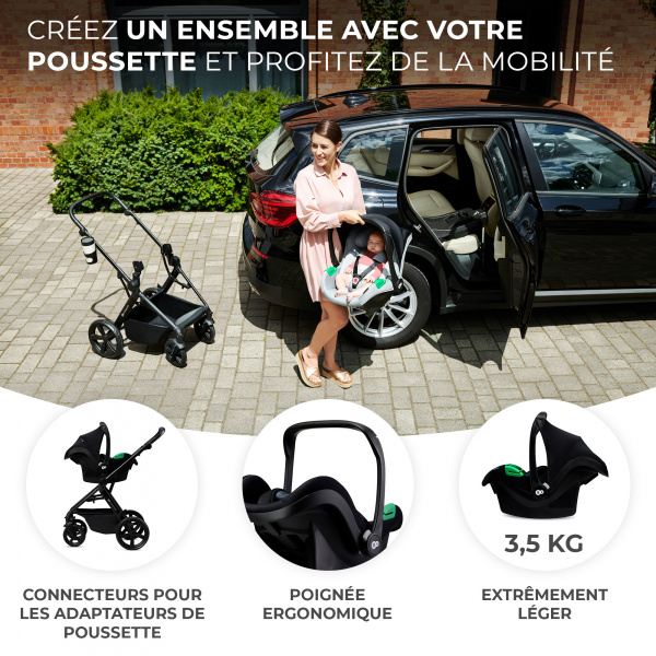 Siège auto mink pro 2 i-size noir avec base Kinderkraft