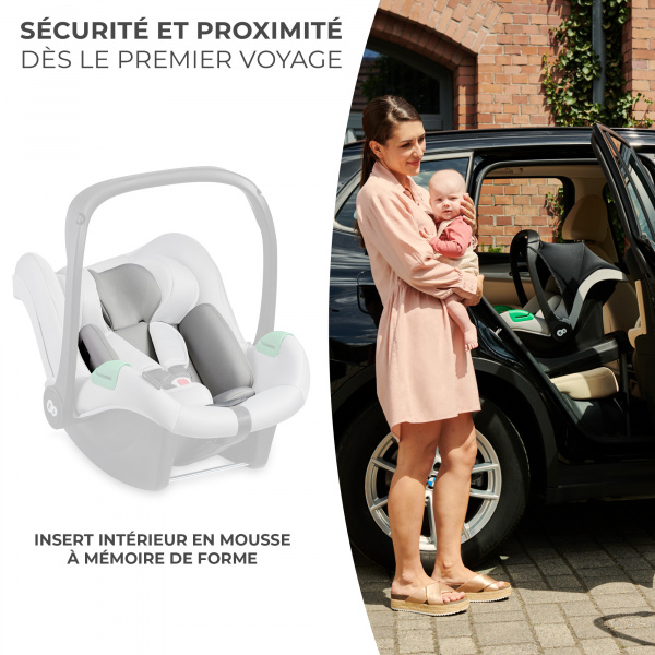 Siège auto mink pro 2 i-size gris avec base Kinderkraft