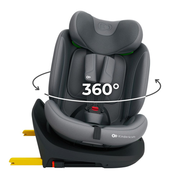 Siège auto i-grow2 plus i-size gris Kinderkraft