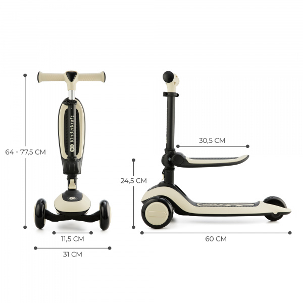 Trottinette halley stone white Kinderkraft