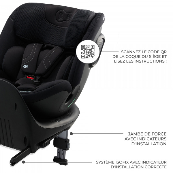 Siège auto xrider² i-size black Kinderkraft