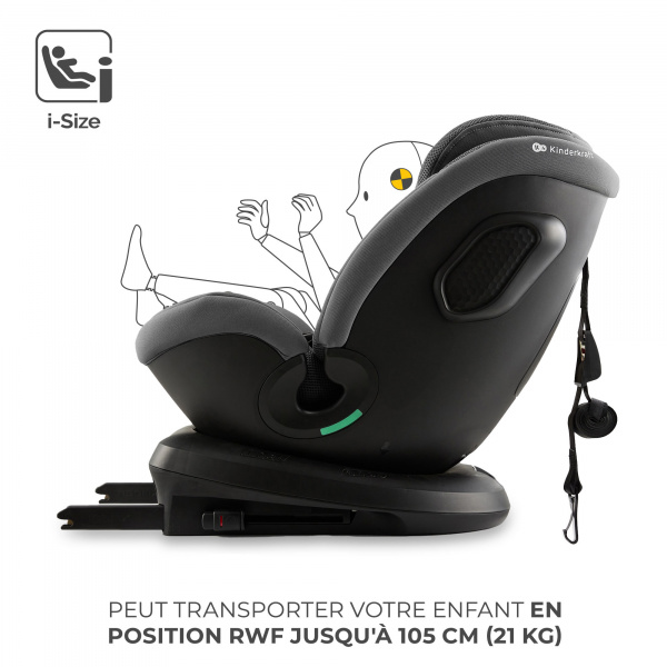 Siège auto xpedition3 i-size noir Kinderkraft