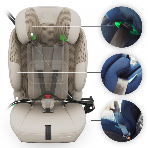 Siège auto comfort up 2 plus i-size beige Kinderkraft
