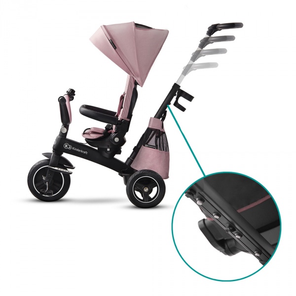 Poussette tricycle easywist pink Kinderkraft