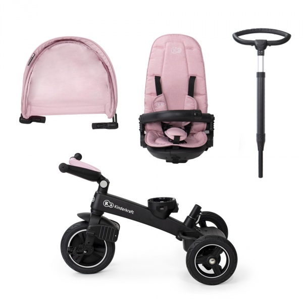 Poussette tricycle easywist pink Kinderkraft