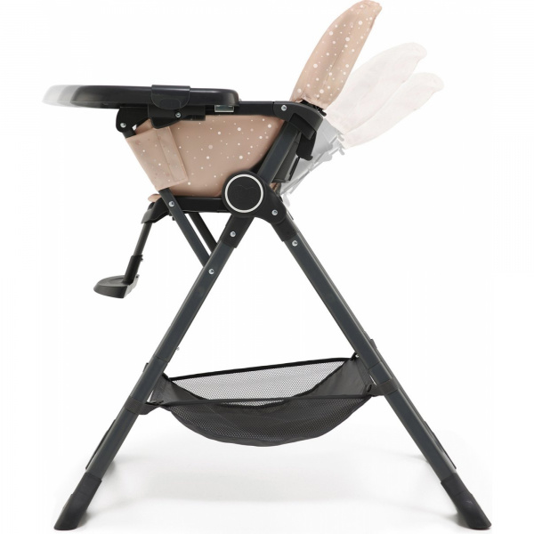 Chaise haute foldee rose Kinderkraft