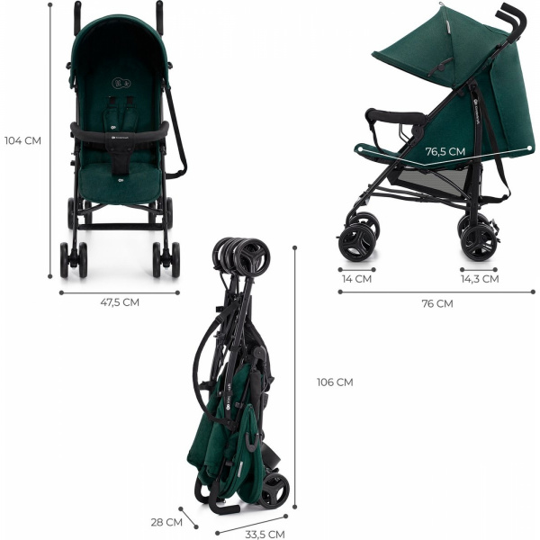 Poussette canne tik gris Kinderkraft