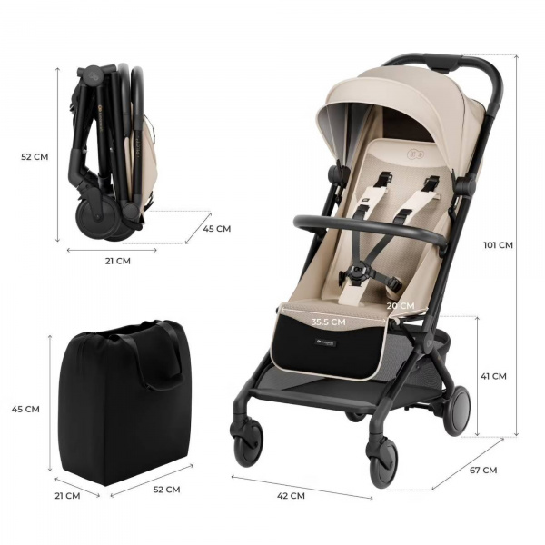 Poussette pilot 2 soft beige Kinderkraft