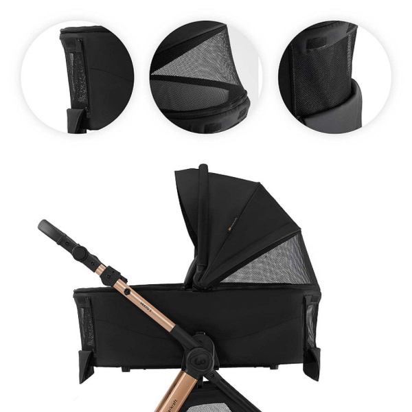 Poussette trio 3 en 1 vesto 2 beige Kinderkraft