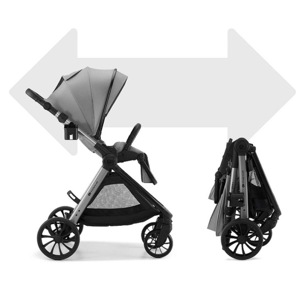 Poussette trio 3 en 1 vesto 2 gris Kinderkraft