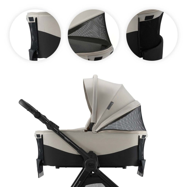 Poussette trio 3 en 1 vesto 2 beige Kinderkraft