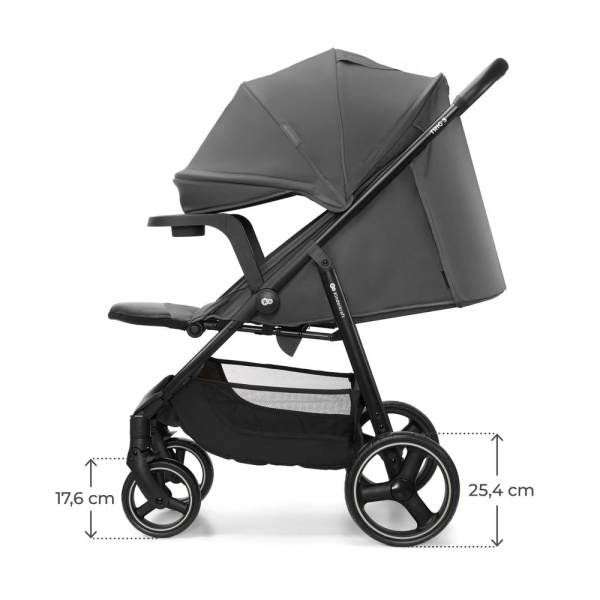 Poussette trig 3 avec tablette granite grey Kinderkraft