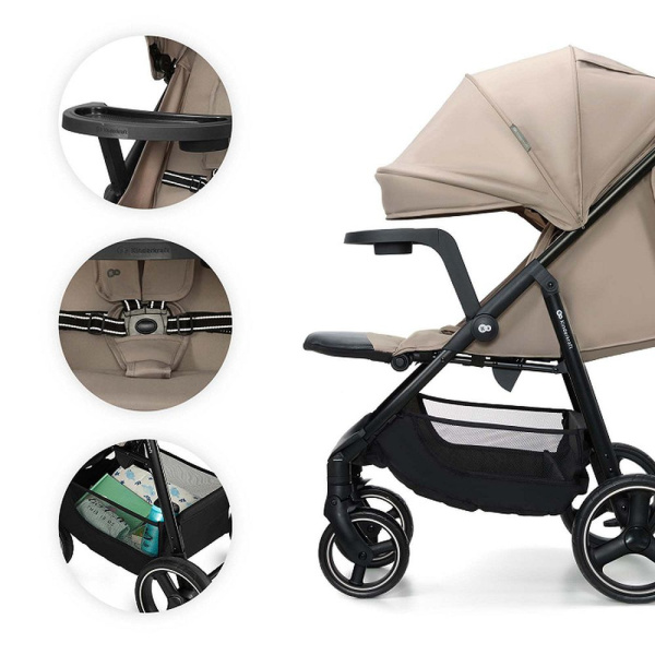 Poussette trig 3 avec tablette beige Kinderkraft