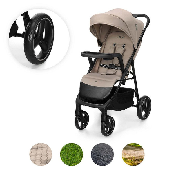 Poussette trig 3 avec tablette beige Kinderkraft