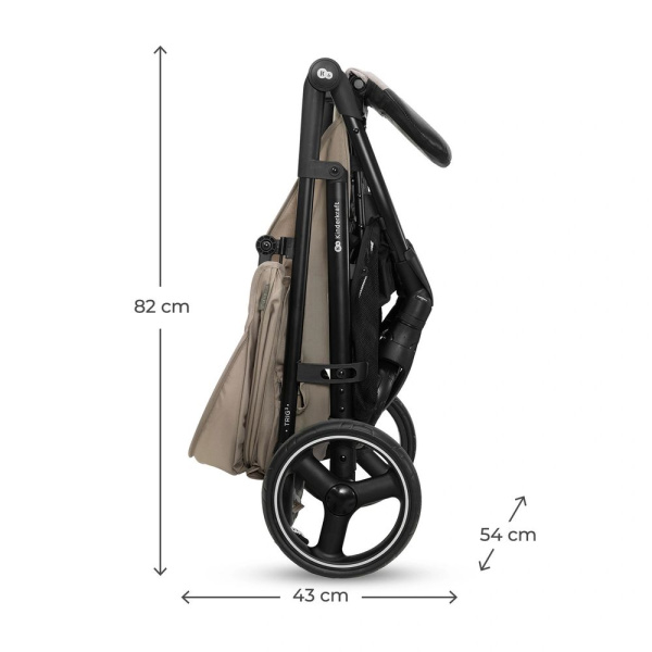 Poussette trig 3 avec tablette beige Kinderkraft