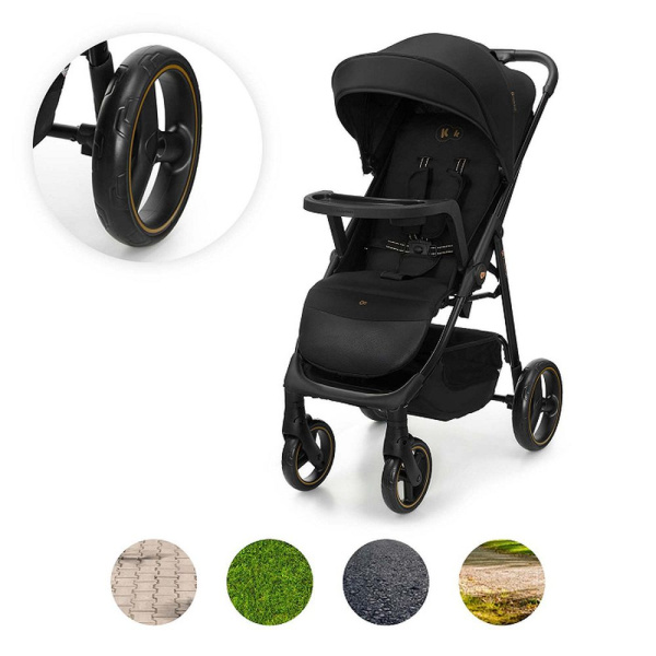Poussette trig 3 avec tablette black Kinderkraft
